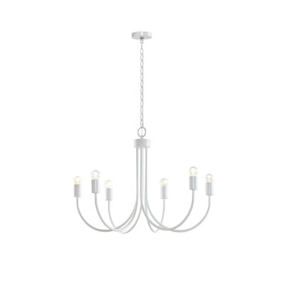 Lustre en métal 6 lumières Ellie