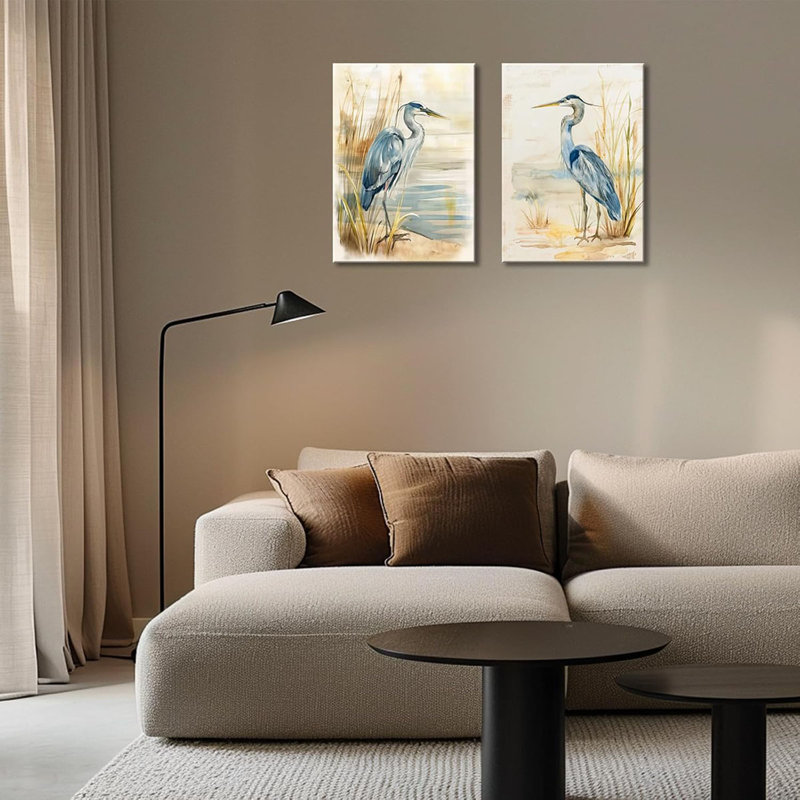 2 Piece Wrapped Canvas Print, 60 cm H x 80 cm W