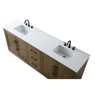 Meuble-lavabo double 84 po
