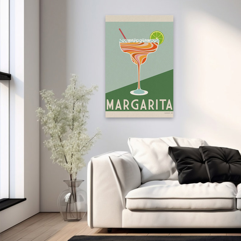 Affiche de cocktail Mid-Century moderne II, H 36 po x l 24 po