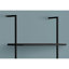 72 "H 5 tablettes noires pour exposer des livres et des décorations dans une maison moderne