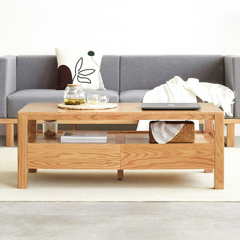 Table basse Burlywood, H 17,72 po x L 41,34 po x l 20,87 po