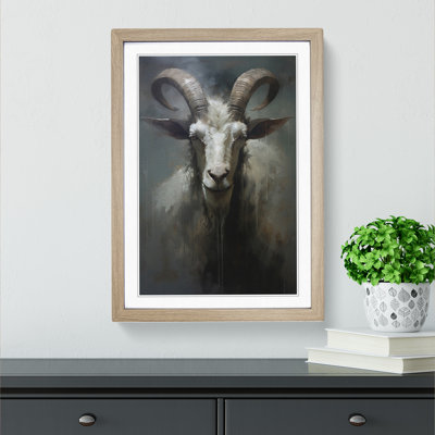 Goat Gestural - Framed Print