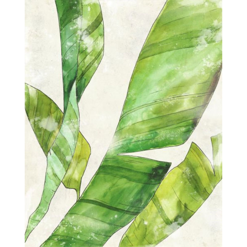 Tropical Vacation II Print by Barclay Butera, Image Brush Gel, 30" H x 24" W x 1.5" D