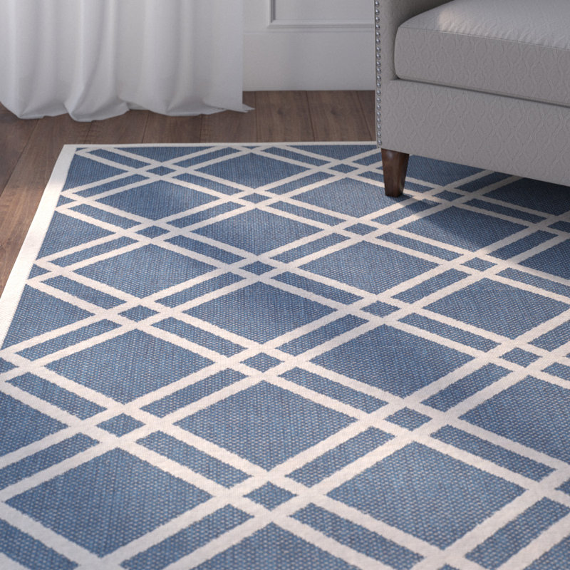 Vondrus Performance Geometric Indoor/Outdoor Area Rug, Rectangle 9' x 12'