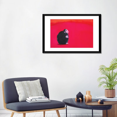 « bonobo », peinture sur toile tendue
