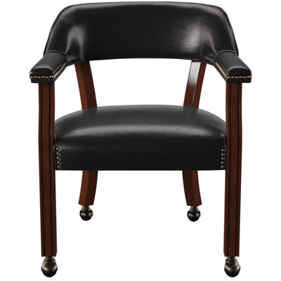 Fauteuil à accoudoirs en bois massif Alandria