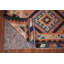 Tapis kilim rose en laine à motif géométrique 3 x 5