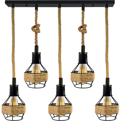 5 - Light Black Kitchen Island Pendant