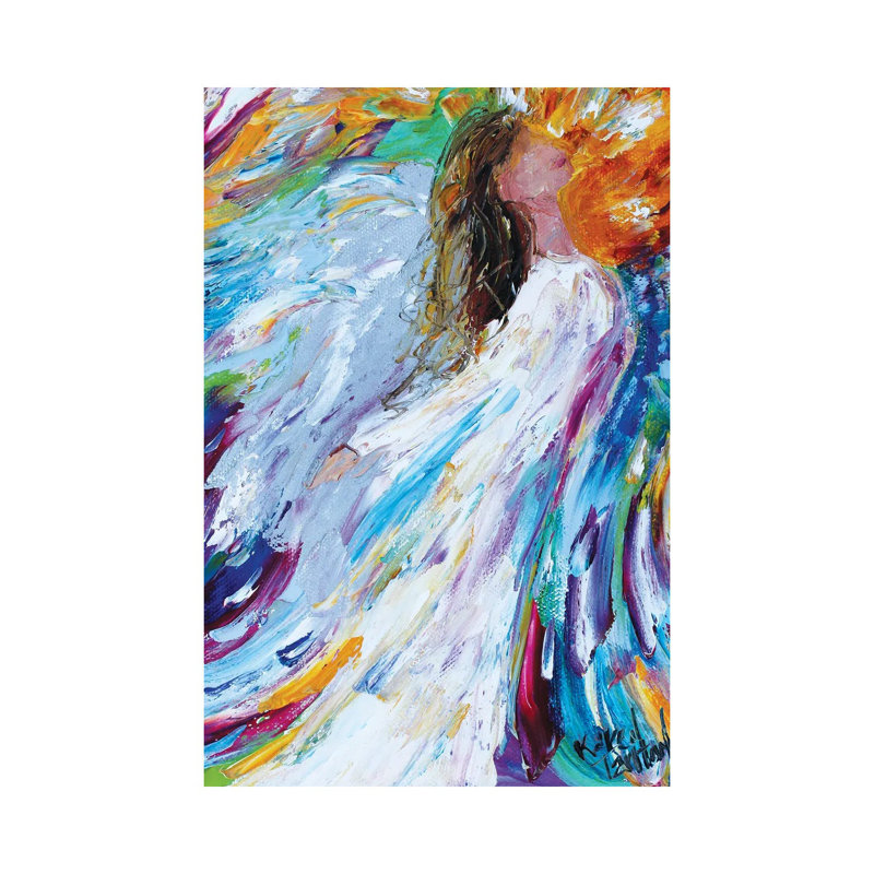 Angel Rising by Karen Tarlton - Wrapped Canvas Painting, 20.32 cm H x 30.48 cm W