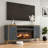 Light Luxury Style Collection 66" Electric Fireplace With 30" Insert-Navy Blue-1013706917