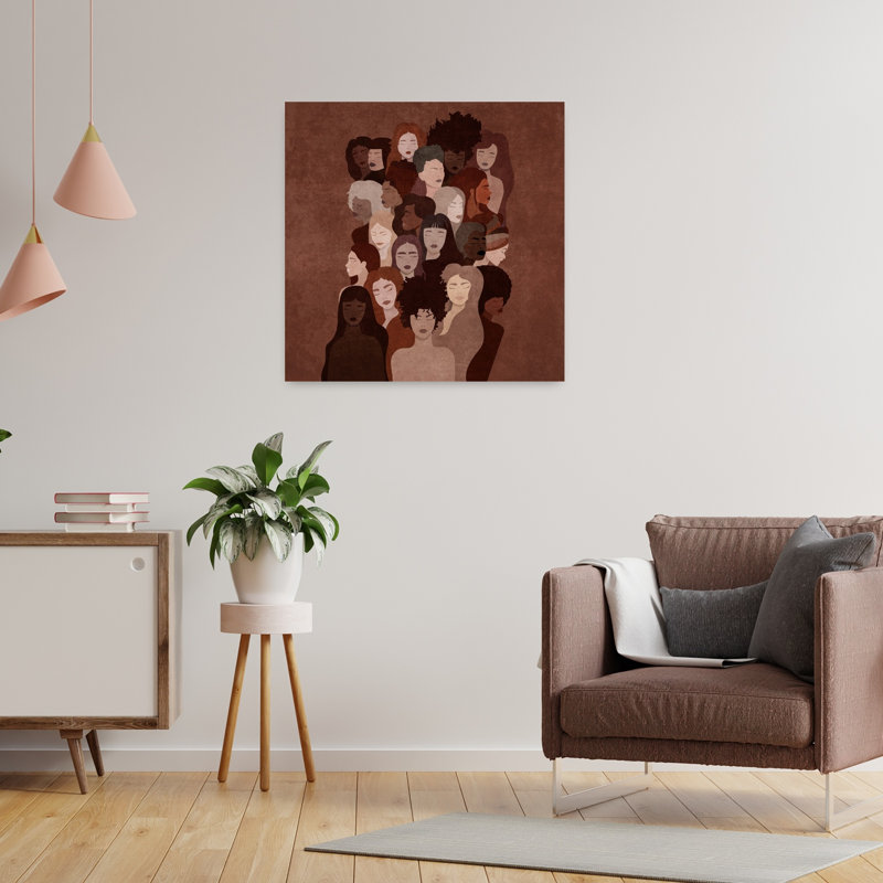 «Unity Of Shades», art mural abstrait moderne, H 24 po x l 24 po