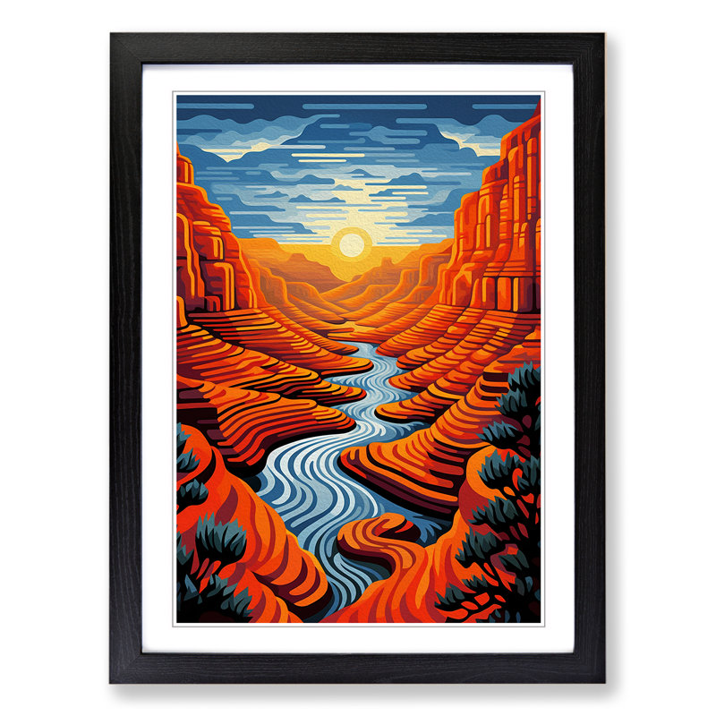 Grand Canyon Op - Framed Print