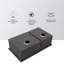 Évier de cuisine à double cuve (60/40) sous-comptoir - évier de cuisine à double cuve de 28 po x 19 po x 10 po de calibre 16 avec deux cuves profondes de 10 po