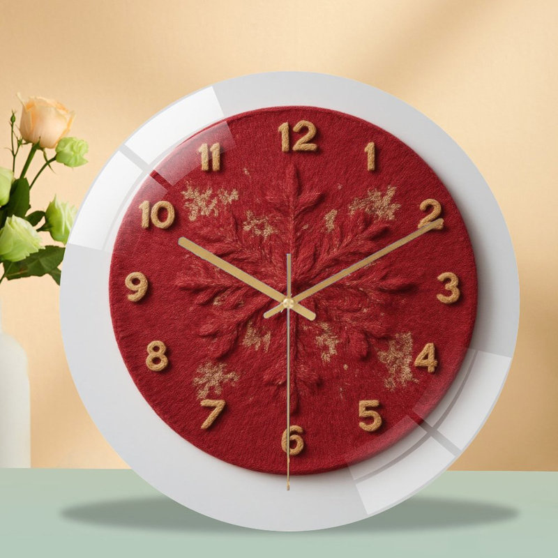 Horloge murale en verre 12 po