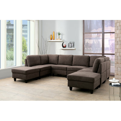 Jordian 8 - Piece Upholstered Sectional