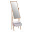 Boði Solid Wood Flat Floor Mirror with Drawers