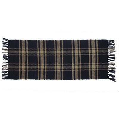Black & Tan Chindi Runner