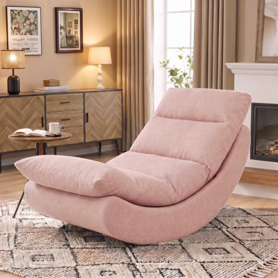 Convertible Rocking Lounge Chair with Reversible Yoga Bench Design
