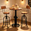 Ensemble de tables et de tabourets à hauteur de bar 3 pièces avec ensembles de dossier pour bistro à la maison, (1 table de 38,6 po à 48,4 po, tabouret de 2 po de 26 po à 32 po) 6B8EDEE8FD0549E5BD7469539EFDD20B-609506027