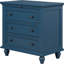 3 armoires en bois bleues et polyvalentes avec table de bout bleue, fabriquées avec soin pour votre maison-1835206581