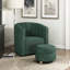 Fauteuil pivotant avec repose-pieds Upholstery-1197421779