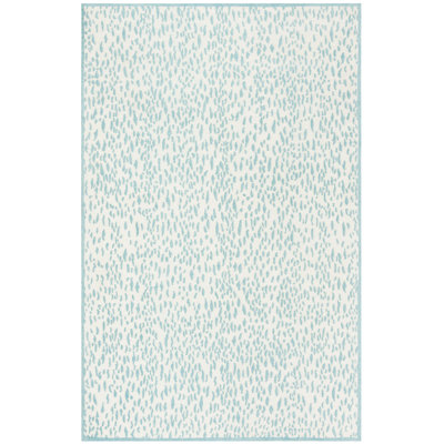 Tapis à imprimé animal tissé à la main Ankit