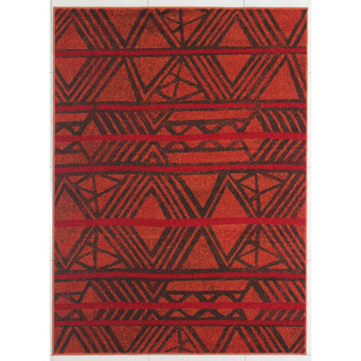 Tapis terre cuite area Bonner