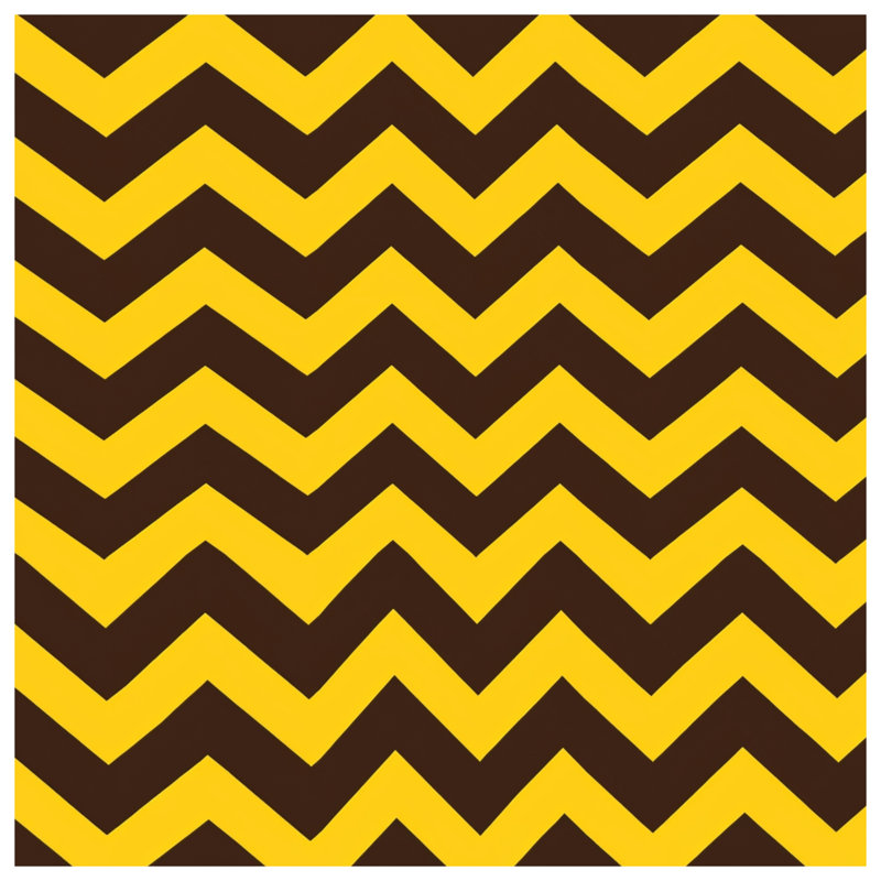 Housses de couette brun-jaune-zigzag, King