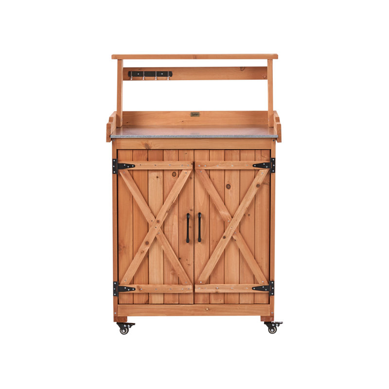 Fir Wood Potting Bench