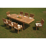 Jada Outdoor 9 - Piece Teak Dining Set