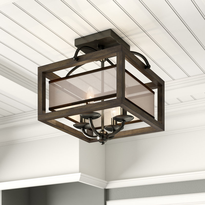 Jaiceyon 4 - Light Dimmable Square / Rectangle Chandelier