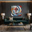 Art sportif sur toile gris Sports Football