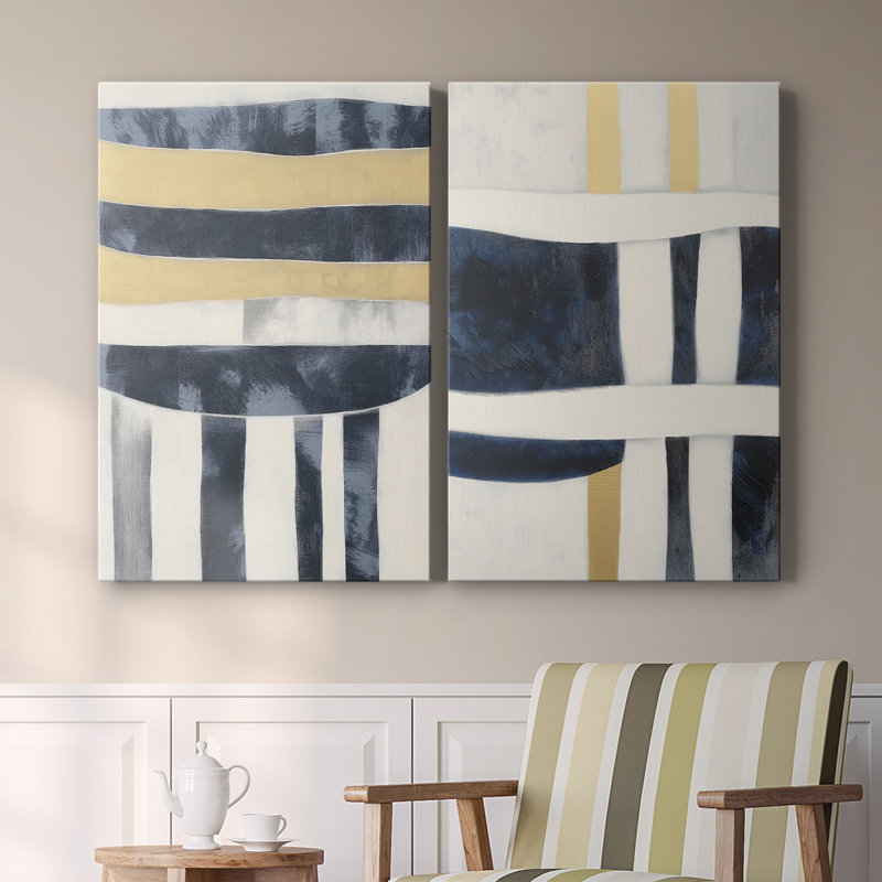 Série ABSTRACT DCCDXCIV - Toile tendue avec châssis de qualité supérieure - Prêt à être accroché, H 12 po x l 16 po