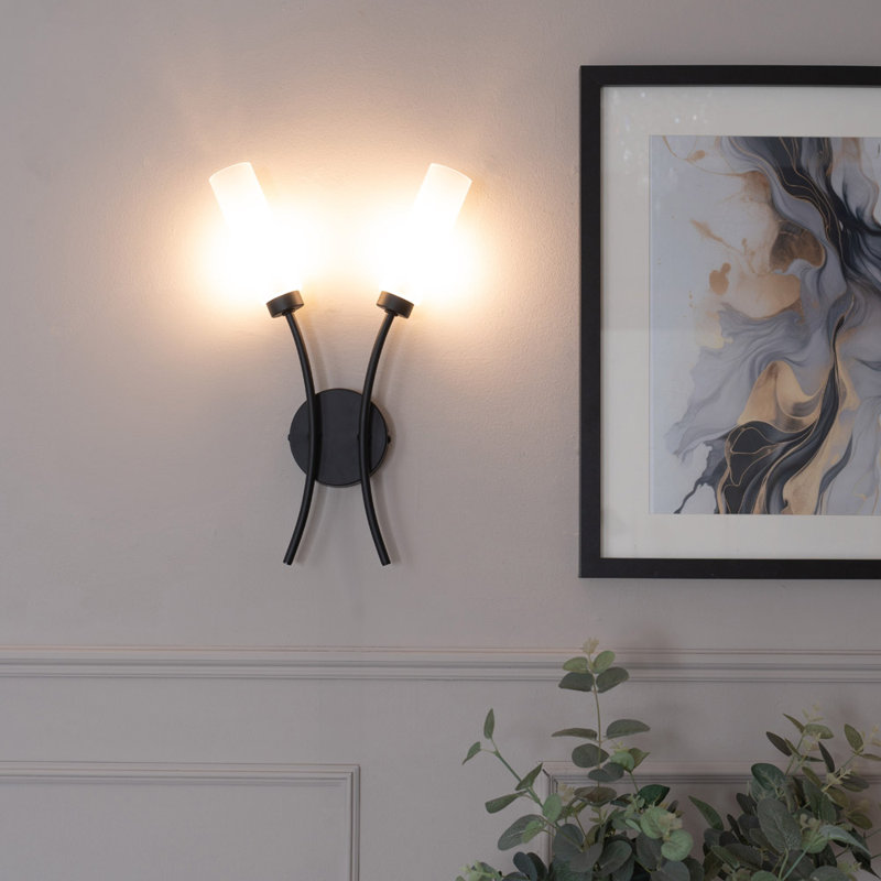 Aaniyah Armed Sconce, Matt Black, Yes