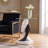 Lovers in Black and White Glass End Table