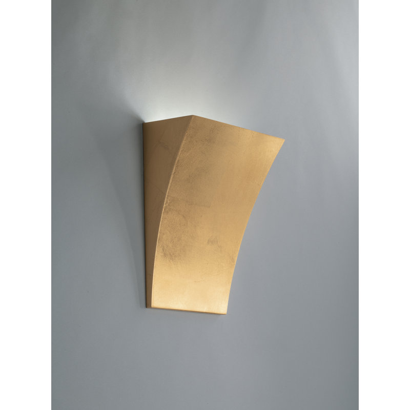 Gypsum Flush Mounted Sconce, Gold