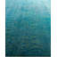 Tapis unique noué à la main Fine Vibrance - bleu, 9 pi 4 po x 12 pi 4 po