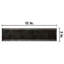 Carrelage mural en verre biseauté 2,9 po x 12 po Luster