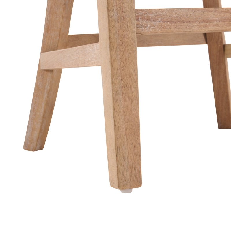 Counter Stools Set Of 2, Upholstered Counter Height Bar Stools With Solid Rubber Wood Frame, Backrest, Footrest, Armless Barstools For Home Bar, Kitchen Counter