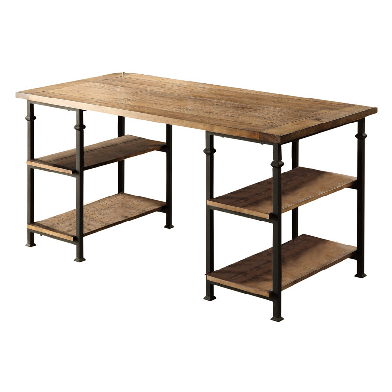 Table de bureau vintage 1 pièce avec 4 tablettes ouvertes