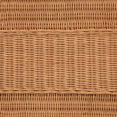 Side Table, Bohemian Light Honey Braided Rattan