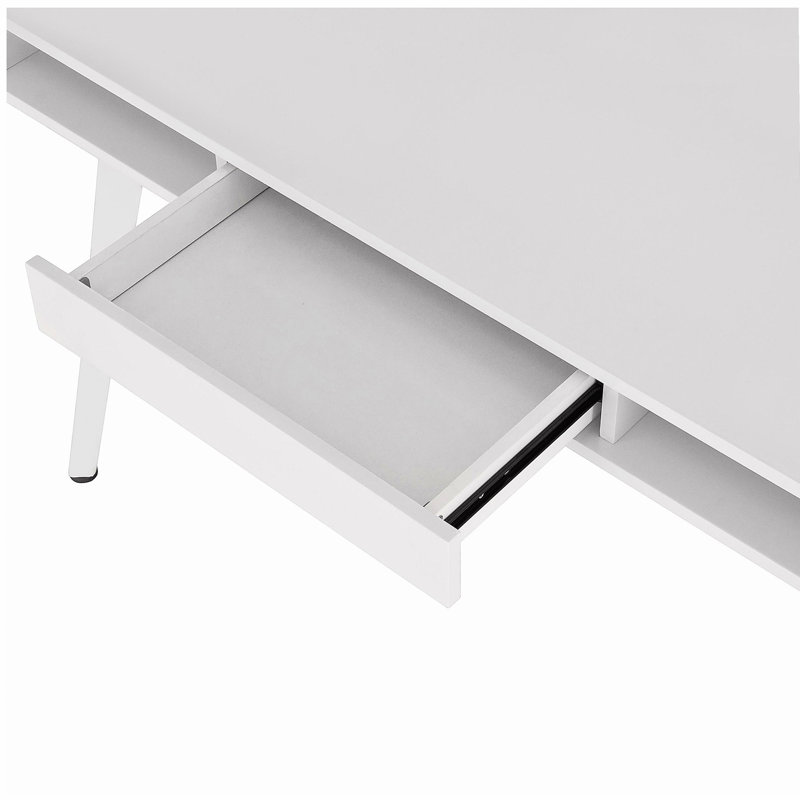 Bureau d'ordinateur avec rangement blanc magnétique effaçable à sec Techni Mobile