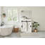 Meuble-lavabo Chiara de 24 po, style ferme, avec un seul lavabo et porte coulissante de style grange, blanc-349758399