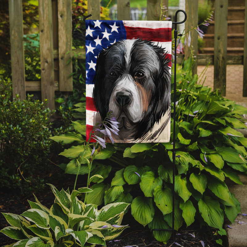 Polyester à 2 côtés 15 x 11 po drapeau de jardin, Mastiff des Pyrénées
