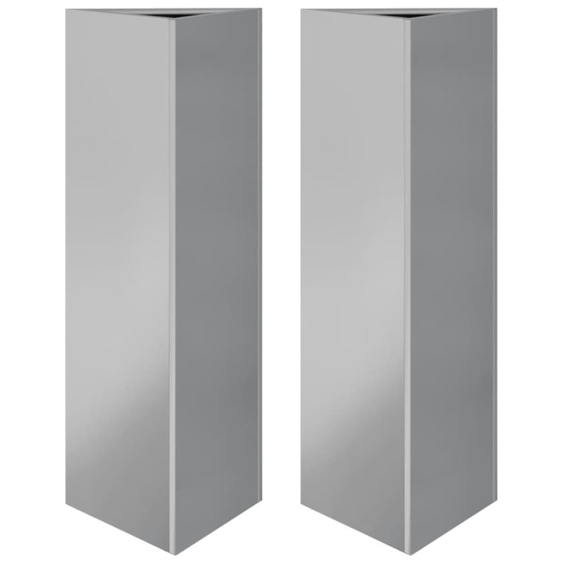 Crystine Metal Elevated Planter, Anthracite, 75cm H x 30cm W x 26cm D