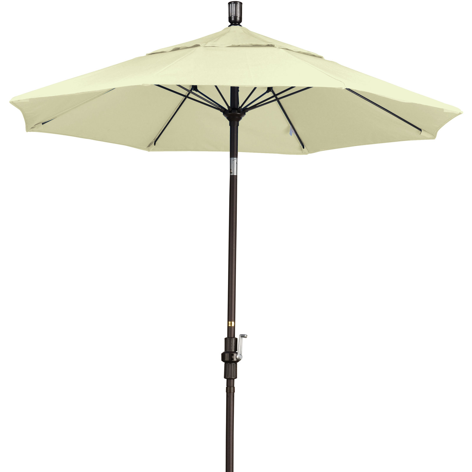 Brent 7.5' Sunbrella® Umbrella, Bronze, Canvas Natural Sunbrella® Canvas