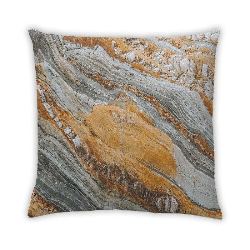 Abstract Throw Pillow, Synthetic