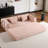  4-in-1 Convertible Compressed Sleeper Sofa Bed, Skin-Friendly Corduroy Fold Out Couch with 33D High Density Sponge, Reinforced Metal Frame No Assembly Sofa in a Box for Small Apartment-129588361-121416299