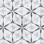 Carreau de porcelaine à motif hexagonal 7 po x 8 po Classico Bardiglio